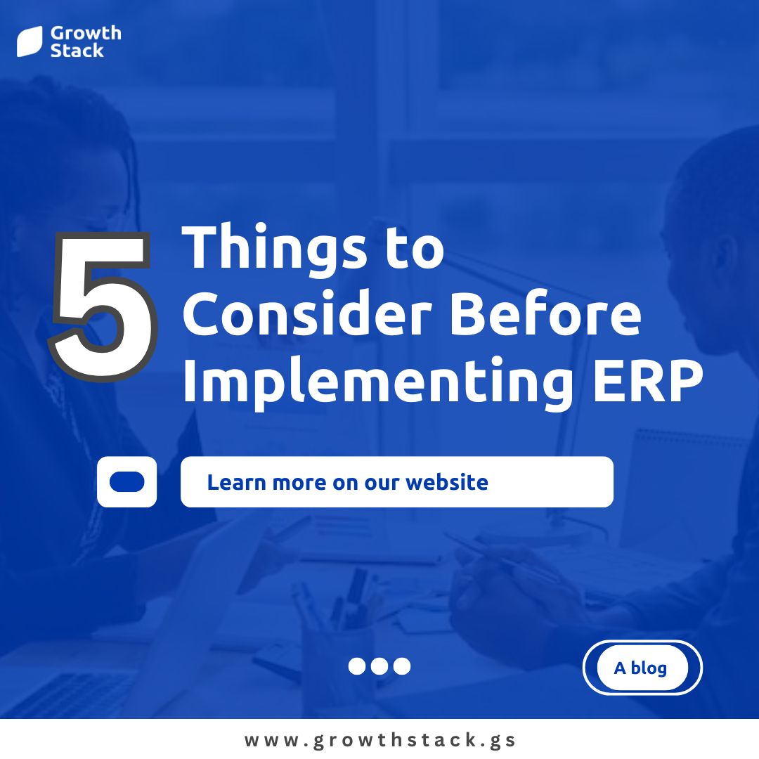 5 things to consider before implementing ERP